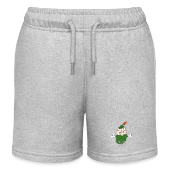 Hug Me If You Can - Kids Organic Sweat Shorts by Stanley/Stella - heather grey - Front