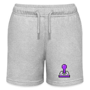Arcade Joystick Retro Konsole - Kinder Organic Joggingshorts Mini Bolter von Stanley/Stella - Grau meliert - Vorne