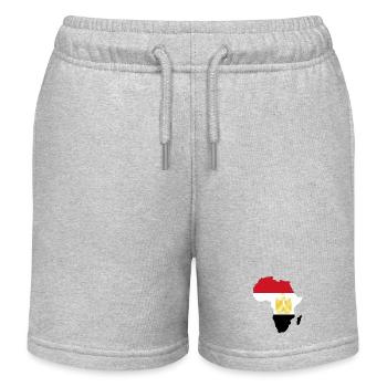 Ägypten_Flagge_Afrika - Kinder Organic Joggingshorts Mini Bolter von Stanley/Stella - Grau meliert - Vorne