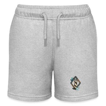 Leuchtturm Jenseits des Horizonts - Kinder Organic Joggingshorts Mini Bolter von Stanley/Stella - Grau meliert - Vorne