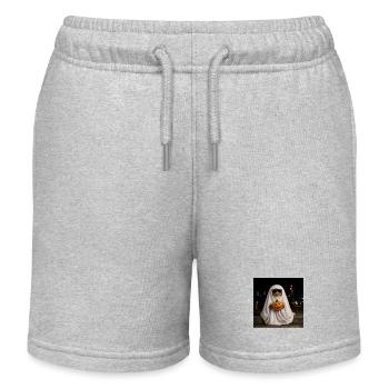 Toad Ghost Sunglasses T-Shirt Halloween - Kids Organic Sweat Shorts by Stanley/Stella - heather grey - Front