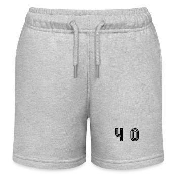 40. 40 JAHRE. 40-JÄHRIGES JUBILÄUM. 40-JÄHRIGES JUBILÄUM. - Kinder Organic Joggingshorts Mini Bolter von Stanley/Stella - Grau meliert - Vorne