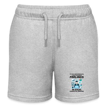 Comptable Comptabilité Tenue de livres Finance Drôle - Short de jogging enfant bio Stanley/Stella - gris chiné - Devant
