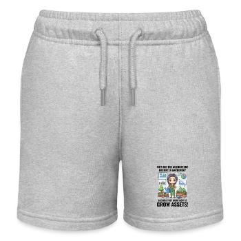 Buchhalter wurde zum Finanzgarten des Gärtners - Kinder Organic Joggingshorts Mini Bolter von Stanley/Stella - Grau meliert - Vorne