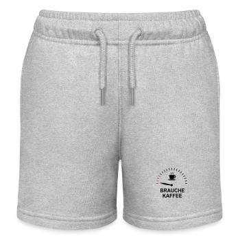 Kaffee - Kinder Organic Joggingshorts Mini Bolter von Stanley/Stella - Grau meliert - Vorne