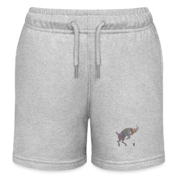 chèvre avec perce-neige e 49 - Short de jogging enfant bio Stanley/Stella - gris chiné - Devant