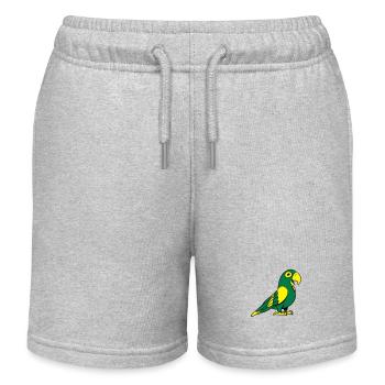 perroquet doux - Short de jogging enfant bio Stanley/Stella - gris chiné - Devant