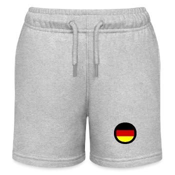 Deusche Flagge - Kinder Organic Joggingshorts Mini Bolter von Stanley/Stella - Grau meliert - Vorne