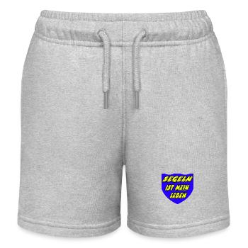Segeln - Kinder Organic Joggingshorts Mini Bolter von Stanley/Stella - Grau meliert - Vorne