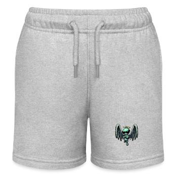 Alien Archangel - Halo et Wings Design - Short de jogging enfant bio Stanley/Stella - gris chiné - Devant