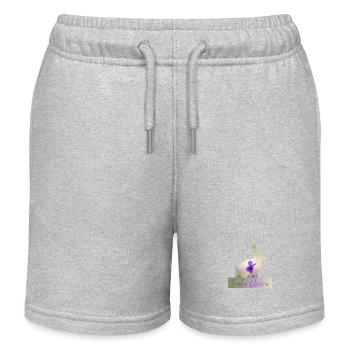 Joyeux lapin de Pâques - Short de jogging enfant bio Stanley/Stella - gris chiné - Devant