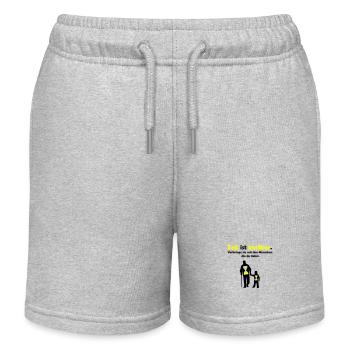 Le temps est précieux - Short de jogging enfant bio Stanley/Stella - gris chiné - Devant