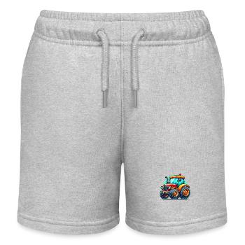 Traktor - Kinder Organic Joggingshorts Mini Bolter von Stanley/Stella - Grau meliert - Vorne