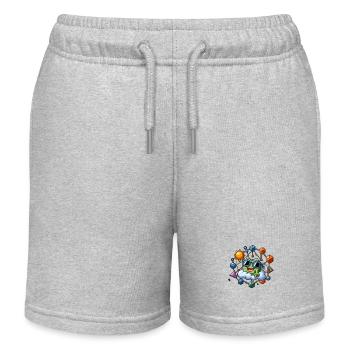 Mathe Spiel - Kinder Organic Joggingshorts Mini Bolter von Stanley/Stella - Grau meliert - Vorne