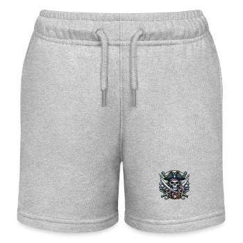 Pirate - Short de jogging enfant bio Stanley/Stella - gris chiné - Devant