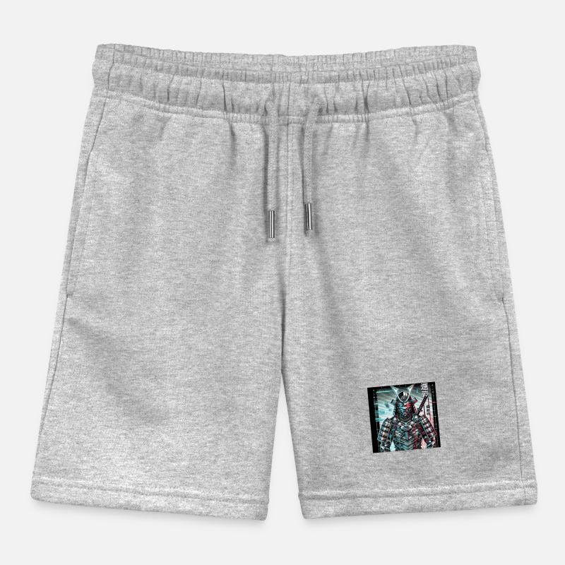 Cyberpunk Samurai – Neon Shadow Kinder Organic Joggingshorts Mini Bolter von Stanley/Stella