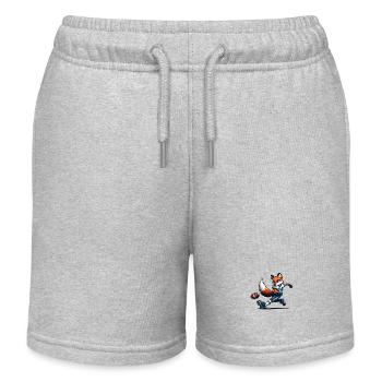 Fox Football - Short de jogging enfant bio Stanley/Stella - gris chiné - Devant