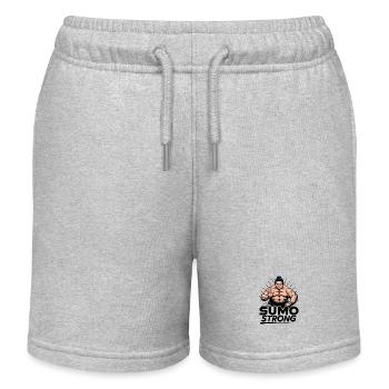 Sumo stark - Kinder Organic Joggingshorts Mini Bolter von Stanley/Stella - Grau meliert - Vorne