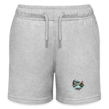 Ruhige Landschaft Ruhig Beschauliche Natur Im Freien - Kinder Organic Joggingshorts Mini Bolter von Stanley/Stella - Grau meliert - Vorne