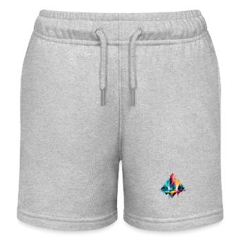 Ruhige Landschaft Ruhig Beschauliche Natur Im Freien - Kinder Organic Joggingshorts Mini Bolter von Stanley/Stella - Grau meliert - Vorne