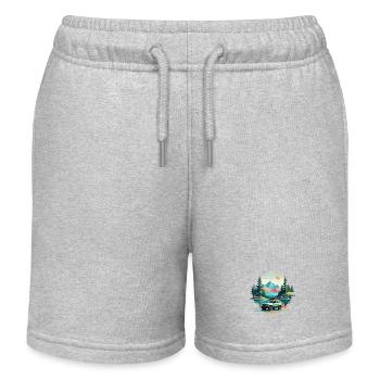 Ruhige Landschaft Ruhig Beschauliche Natur Im Freien - Kinder Organic Joggingshorts Mini Bolter von Stanley/Stella - Grau meliert - Vorne