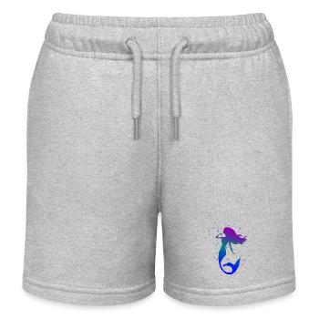 Sirène - Short de jogging enfant bio Stanley/Stella - gris chiné - Devant