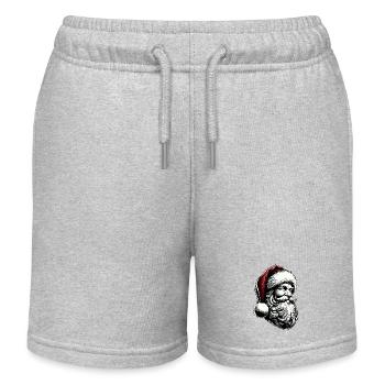 Weihnachtsmann - Kinder Organic Joggingshorts Mini Bolter von Stanley/Stella - Grau meliert - Vorne
