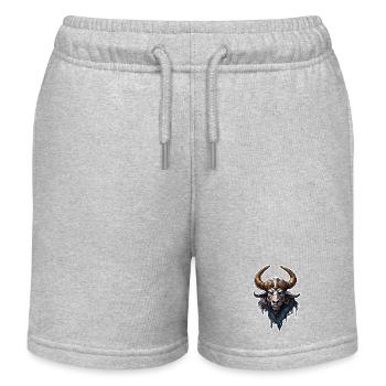 Minotaur / griechische Mythologie /Kreatur - Kinder Organic Joggingshorts Mini Bolter von Stanley/Stella - Grau meliert - Vorne