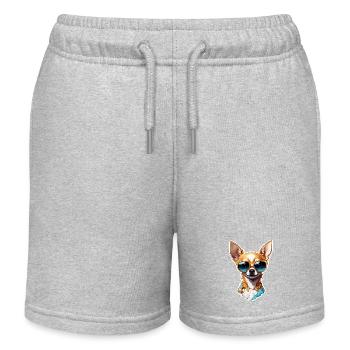 Chihuahua / petit chien / animal / minuscule / race - Short de jogging enfant bio Stanley/Stella - gris chiné - Devant