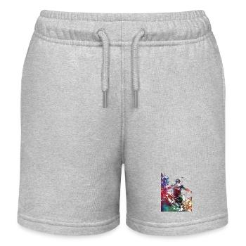 Nageur sport art #swimmer #sport - Short de jogging enfant bio Stanley/Stella - gris chiné - Devant