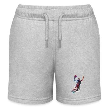 Basketballsport #basketball - Kinder Organic Joggingshorts Mini Bolter von Stanley/Stella - Grau meliert - Vorne