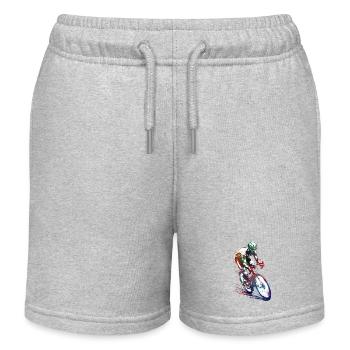Radfahren #cycling #sport #bike - Kinder Organic Joggingshorts Mini Bolter von Stanley/Stella - Grau meliert - Vorne