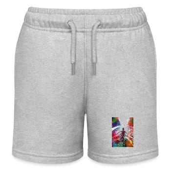 Schwimmsport Kunst #swimmer #sport - Kinder Organic Joggingshorts Mini Bolter von Stanley/Stella - Grau meliert - Vorne