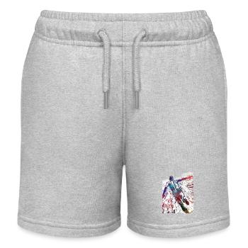 Sport de natation #swimmer #sport - Short de jogging enfant bio Stanley/Stella - gris chiné - Devant