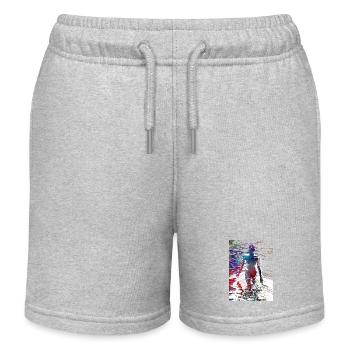 Sport de natation #swimmer #sport - Short de jogging enfant bio Stanley/Stella - gris chiné - Devant