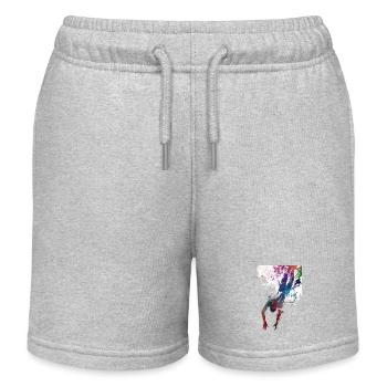 Sport de natation #swimmer #sport - Short de jogging enfant bio Stanley/Stella - gris chiné - Devant