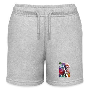 Motorsport #motor #sport - Kinder Organic Joggingshorts Mini Bolter von Stanley/Stella - Grau meliert - Vorne
