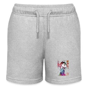 Motorsport #motor #sport - Kinder Organic Joggingshorts Mini Bolter von Stanley/Stella - Grau meliert - Vorne