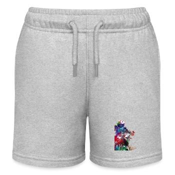 #motor #sport de course automobile - Short de jogging enfant bio Stanley/Stella - gris chiné - Devant