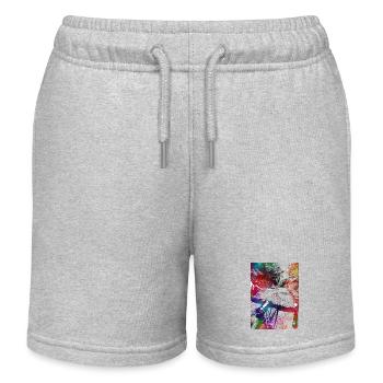Radfahren #cycling #sport #bike - Kinder Organic Joggingshorts Mini Bolter von Stanley/Stella - Grau meliert - Vorne