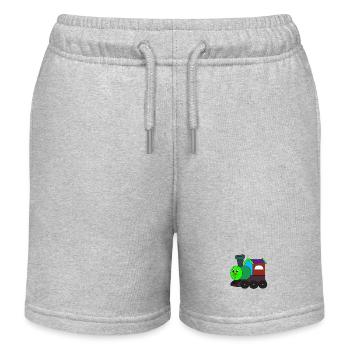 Kleine Eisenbahn Tuf Tuf - Kinder Organic Joggingshorts Mini Bolter von Stanley/Stella - Grau meliert - Vorne