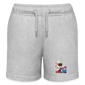 Cars racing #racing #sport - Kids Organic Sweat Shorts by Stanley/Stella - heather grey - Front