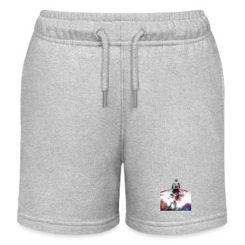 Kayak art sportif#kayak - Short de jogging enfant bio Stanley/Stella - gris chiné - Devant
