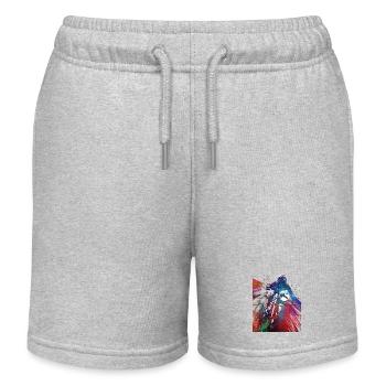 Courses automobiles #motor #sport - Short de jogging enfant bio Stanley/Stella - gris chiné - Devant