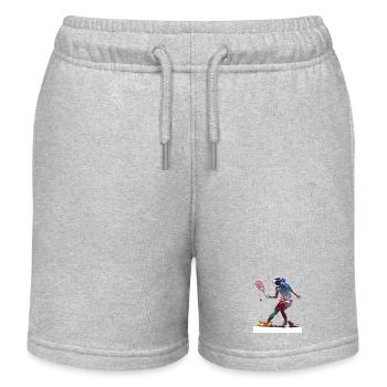 Tennisspieler Sport Kunst #tennis #sport - Kinder Organic Joggingshorts Mini Bolter von Stanley/Stella - Grau meliert - Vorne