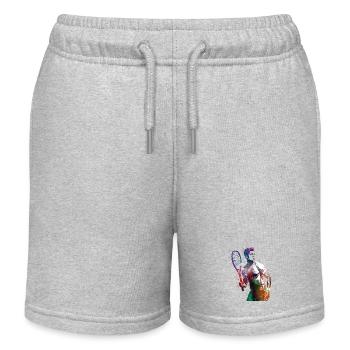 Tennisspieler Sport Kunst #tennis #sport - Kinder Organic Joggingshorts Mini Bolter von Stanley/Stella - Grau meliert - Vorne
