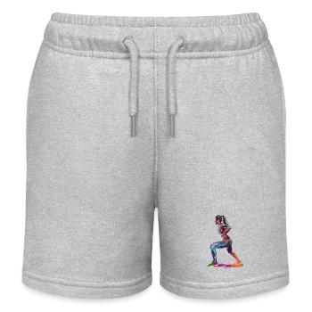 Fitnesssport Artikel #fitness - Kinder Organic Joggingshorts Mini Bolter von Stanley/Stella - Grau meliert - Vorne