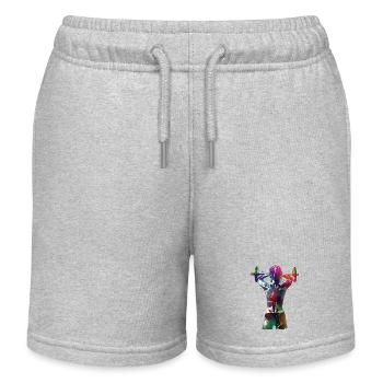 Fitness sport articles #fitness - Kids Organic Sweat Shorts by Stanley/Stella - heather grey - Front