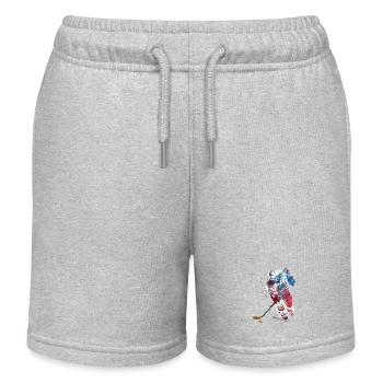 Joueur de hockey sportif - Short de jogging enfant bio Stanley/Stella - gris chiné - Devant
