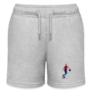 Basketball-Sportkunst #basketball - Kinder Organic Joggingshorts Mini Bolter von Stanley/Stella - Grau meliert - Vorne